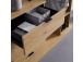 Eteisen kalusteet NOVA 145x40xH137cm, tammi/musta