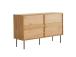 Lipasto LINE 120x40xH75cm, melamiini tammenkuorella