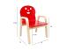 Lasten tuoli HAPPY 39x36xH60cm, punainen