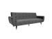 Vuodesohva FALUN 214x83xH82cm, harmaa sametti
