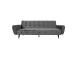Vuodesohva FALUN 214x83xH82cm, harmaa sametti