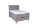 Mannermainen sänky LAARA 90x200cm, harmaa, 91x208xK119cm