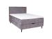 Mannermainen sänky LAARA 140x200cm, harmaa, 141x208xK119cm