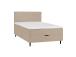 Mannermainen sänky LAARA 140x200cm, tumma beige, 141x208xK119cm