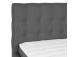 Mannermainen sänky LEENA 160x200cm, patjalla, harmaa, 176x221xK110cm