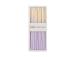 Antiikkikynttilä CAROLA 4kpl 25cm violetti/valkoinen helmiäisperuna