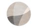 Vaippa DIXIE CARVED-1, D120cm, harmaa/beigea