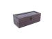 Teerasia HAZEL 24x10xH9cm, viininpunainen väri