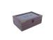 Teerasia HASEL 24x17xH9cm, viininpunainen, punainen