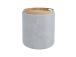 Astia/pöytä HIRO D39xH44cm, beige, säilytystilalla varustettuna