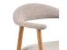 Tuoli ADDI kahvoilla, beige, 56x54xH75,5cm, solkikangas, solkikangas