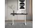 Työpöytä ERGO 1 moottorilla 140x80xH71-121cm, musta/harmaa, melamiinilevy