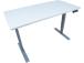 Työpöytä ERGO 2 moottorilla 140x70xH60-125cm, valkoinen, melamiinilevy