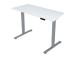 Työpöytä ERGO FIT 1-moottori 120x68xH71,5-116cm, valkoinen/harmaa harmaa