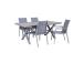 Puutarhakalustesarja CORINNA pöytä ja 4 tuolia