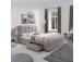 Sänky DUKE 160x200cm, patja HARMONY TOP, beige, 164,5x215xH110cm, MDF, puu, polyesterikangas
