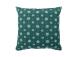 Tyyny HOLLY 45x45cm, vetoketjullinen, vihreä Edelwaiss, 50% puuvilla, 50% polyesteri, kangas 444