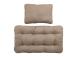 Riippuva tuolin tyyny CLOBE beige, istuin 64x106cm, selkätyyny 64x42cm, 100% polyesteri