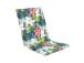 Tuolipäällinen SUMMER FLOWER 42x90x3cm, tumma kukkakuvio, 100% polyesteri, kangas 472