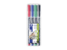 Pysyvä tussi OHP STAEDTLER Lumocolor 313 S 0,4mm 4 värin sarja