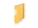 Sideaine kumilla LEITZ Cozy A4 80mm keltainen
