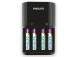 Laturi PHILIPS + 4 x AAA 800 mAh