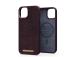 NJORD BYELEMENTS Salmon Leather MagSafe, iPhone 14, ruskea - Nahkakotelo