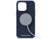 NJORD BYELEMENTS Salmon Leather MagSafe, iPhone 14 Pro Max, sininen - Nahkakotelo