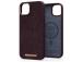 NJORD BYELEMENTS Salmon Leather MagSafe, iPhone 14 Plus, ruskea - Nahkakotelo
