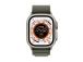 APPLE Watch 49mm, Alpine Loop, Pieni, tummanvihreä - Vaihtohihna