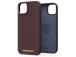 Njord byElements Genuine Leather, iPhone 14 Plus, tummanruskea - Nahkakotelo