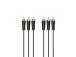 Hama Audio/Video Kaapeli, 3 RCA - 3 RCA, kullattu, 1,5 m, musta - Kaapeli