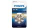6 x akku PHILIPS ZA312 1,4 V sinkkiilma (PR41)