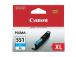 Mustepatruuna Canon CLI-551XLC (syaani)
