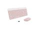 Logitech Slim Combo MK470, US, pinkki - Langaton näppäimistö + hiiri