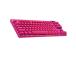 Logitech PRO X TKL, US, pinkki - Langaton näppäimistö