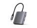 Satechi 4-porttinen USB-C-keskitin, Power Delivery, harmaa - USB-keskitin