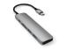 USB-C-jakaja Moniporttinen 4K + SD-lukija Satech