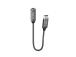 SBS, USB-C - 3,5 mm jakki, tummanharmaa - Sovitin