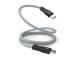 SBS USB-C - USB-C, magneettinen viimeistely, 1 m, musta - Kaapeli