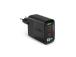 SBS LCD-seinälaturi, USB-A, 2x USB-C, LCD, 65 W, musta - Laturi