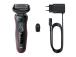 Braun Series 5, Wet & Dry, musta/punainen - Parranajokone
