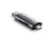 AXAGON CRE-SAC SuperSpeed USB-C / USB-A-kortinlukija, tummanharmaa - Muistikortinlukija