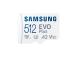Samsung EVO Plus, microSDXC, 512 GB, valkoinen - Muistikortti ja sovitin