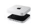 Satech Mac Mini Stand & Hub, SSD-paikka, hopea - Macin USB-keskitin