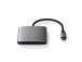 Satechi 4-porttinen USB-C-keskitin, Power Delivery, harmaa - USB-keskitin