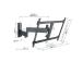 Vogel´s TVM 3643 Full-Motion, 180º, 40´´ - 77´´, musta - TV-seinäteline