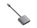 Satechi 4-porttinen USB-C-keskitin, Power Delivery, harmaa - USB-keskitin