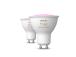 Philips Hue Smart Spotlight, valkoinen ja värillinen, GU10, 2 kpl - Hyödyllinen valaisin