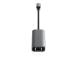 Satechi 4-in-1 USB-C-keskitin, LAN, harmaa - USB-keskitin